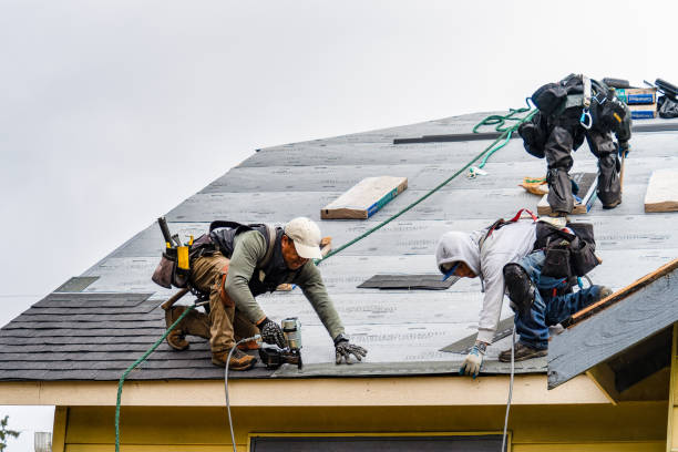 Professional Roof Installation technician working in North Beach, MD